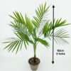 88 CM Green Artificial Palm Leaf Plastic Plants Garden Home Decorations Scutellaria Tropical Tree Fake Plants