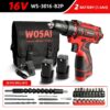 VVOSAI 12V 16V 20V Cordless Drill Screwdriver Electric Drill Power Tools Hand Drill 25+1 Torque Wireless Driver DIY Power Tools