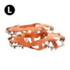 18 Teeth Ice Snow Crampons Anti-Slip Climbing Gripper Shoe Covers Spike Cleats Stainless Steel Snow Skid Shoe Cover Crampon