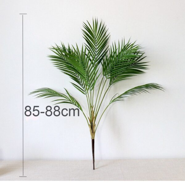 88 CM Green Artificial Palm Leaf Plastic Plants Garden Home Decorations Scutellaria Tropical Tree Fake Plants