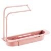 Telescopic Sink Shelf Kitchen Sinks Organizer Soap Sponge Holder Sink Drain Rack Storage Basket Kitchen Gadgets Accessories