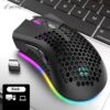 Wireless Mouse Bluetooth Gamer Gaming Mouse RGB Light LED Rechargeable Mouse Wireless For Laptop PC Gaming Office Mouse