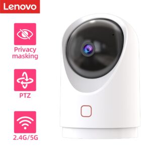 Lenovo 1080P Smart Dual-band IP Camera Surveillance Camera 2.4G/5G Wifi CCTV Camera Baby Monitor Two Way Speak For Home Security
