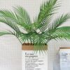 Plastic Artificial Palm Leaf Plants Green Desert Summer Decoration Tropical Fake Plant Garden Home Jungle Party Decor Wedding