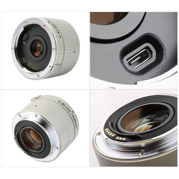 Viltrox C-AF 2XII Teleconverter Extender Auto Focus Mount Lens for Canon EOS EF Lens for Canon 5D II 7D 1200D 760D 750D Camera