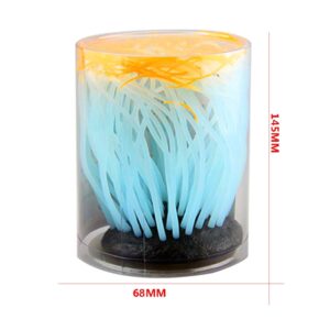 1PC Silicone Coral Simulation Plants For Underwater Aquatic Sea Anemone Aquarium Ornament Decoration Accessory