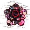 2018 New Flower Eye Shadow Plate Big Size Plum Blossom Rotating Eye Shadow Box Cosmetic Case Makeup Palette Makeup Tools