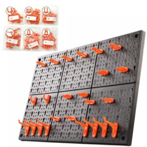 10pc/set Wall-Mounted Hardware Tool Hanging board Hole plate hook Parts Storage box Garage Unit Shelving Tool organize Box