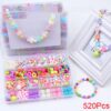 DIY Handmade Beaded Toy with Accessory Set Children Creative 24 Grid Girl Jewelry Making Toys Educational Toys Children Gift