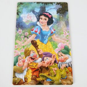 60pcs/set Snow White Theme Jigsaw Puzzle with Iron Box Princess Jigsaw Board Kids Birthday Party Gift Toy Supplies