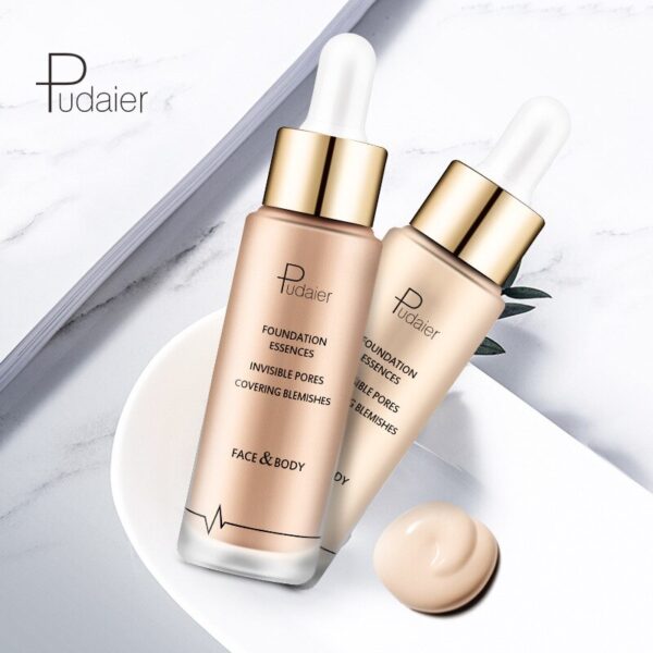 Pudaier Waterproof Whitening Moisturizer Concealer Nourish Oil Control Natural Brighten Beauty Base Cream Makeup Product 40g