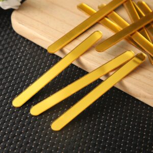 Useful acrylic Ice Cream Sticks Popsicle Stick Kids Crafts DIY Handmade Making Crafts Baby Shower Kis Gift 11.3x1cm