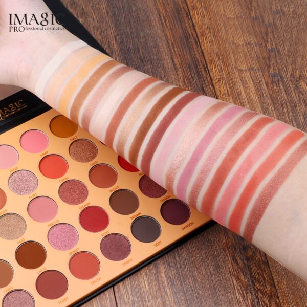 IMAGIC Palette EyeShadow 35 Color Matt Waterproof Earth Tone Powder Eyeshadow Plate Cosmetic Makeup pigment