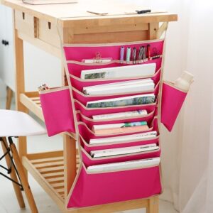 Multifunctional Student Learning Hanging Book Bag Desk Organizers Artifact Magazine Holder Creative Oxford Cloth Book Storage