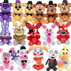 25cm FNAF Freddy Fazbear Plush Toys Five Nights At Freddy's Golden Bear Nightmare Cupcake Foxy Balloon Boy Clown Stuffed Dolls