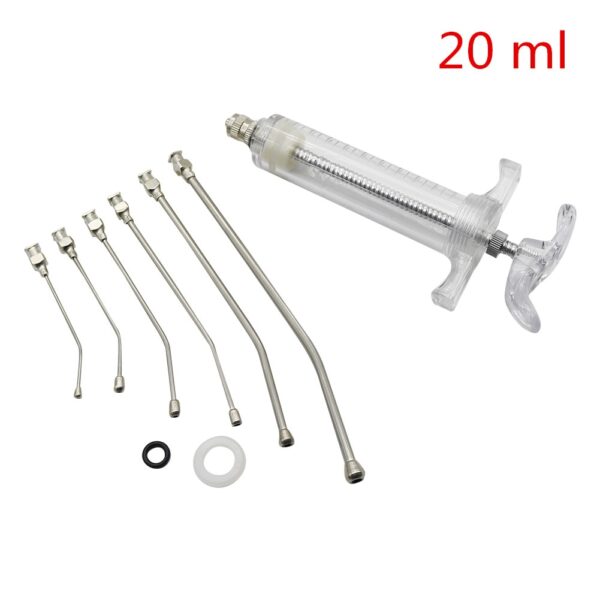 1 Pcs 20ml/50ml Parrot Feeding Syringe Parrots Bird Feeding Syringe With 6 Pcs Curved Gavage Tubes