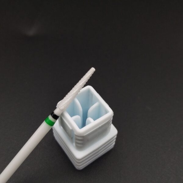 HYTOOS Ceramic Nail Drill Bit 3/32" Rotary Cuticle Clean Burr Bits For Manicure Electric Drill Accessory Nail Beauty Tools-L358T