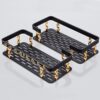 Black&Gold Carved Aluminum Bathroom Fixture Bath Hardware Set Towel Shelf Towel Bar Paper Holder Cloth Hook BG1001 Series