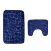 Zeegle Bathroom Bath Mat Set Toilet Rugs Flannel Anti Slip Shower Carpets Set Home Toilet Lid Cover Shower Room Rug Floor Mats