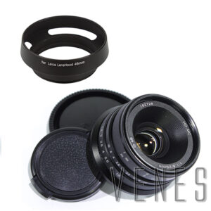 Camera Lenses 25mm F1.8 HD.MC Manual Focus Lens for Micro Four Thirds Micro 4/3 mount GX8 for Nex mount A6300+ 46mm Camara Hood