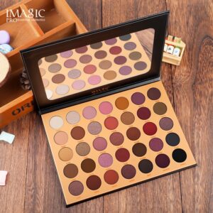 IMAGIC Palette EyeShadow 35 Color Matt Waterproof Earth Tone Powder Eyeshadow Plate Cosmetic Makeup pigment