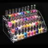 New Fashion Multilayer Clear Acrylic Nail Polish Rack Household Makeup Tool Holder Cosmetic Nail Polish Organize Storage Shelf