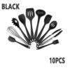 10/11PCS Silicone Kitchenware Non-stick Cookware Cooking Tool Spatula Ladle Egg Beaters Shovel Spoon Soup Kitchen Utensils Set