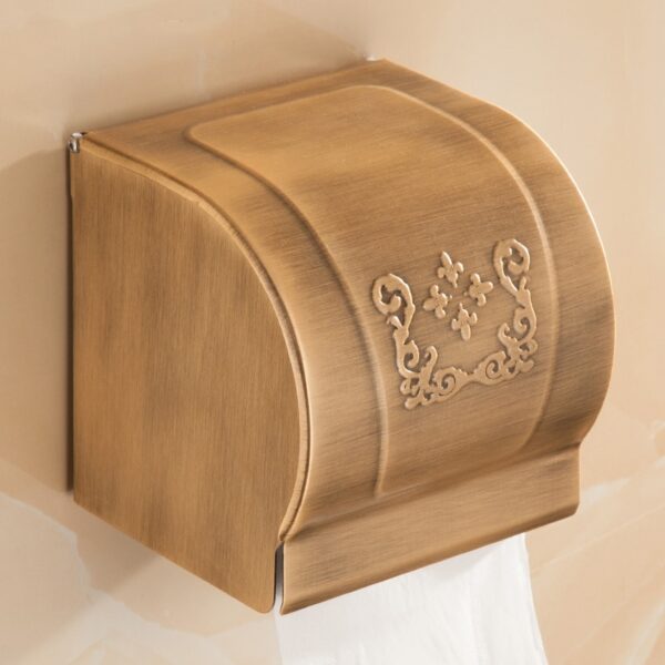 Antique Brushed Carved Aluminum Bathroom Fixture Bath Hardware Set Towel Shelf Towel Bar Paper Holder Cloth Hook AA03 Series