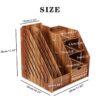 DIY Wooden Magazine Desk Organizers Book Holder Stationery Storage Holder Stand Shelf Rack Multifunctional Case