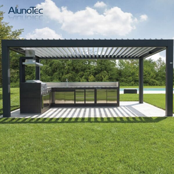 Chinese Gazebo Waterproof Aluminium Pergola for Size 3m x 3m x 3m