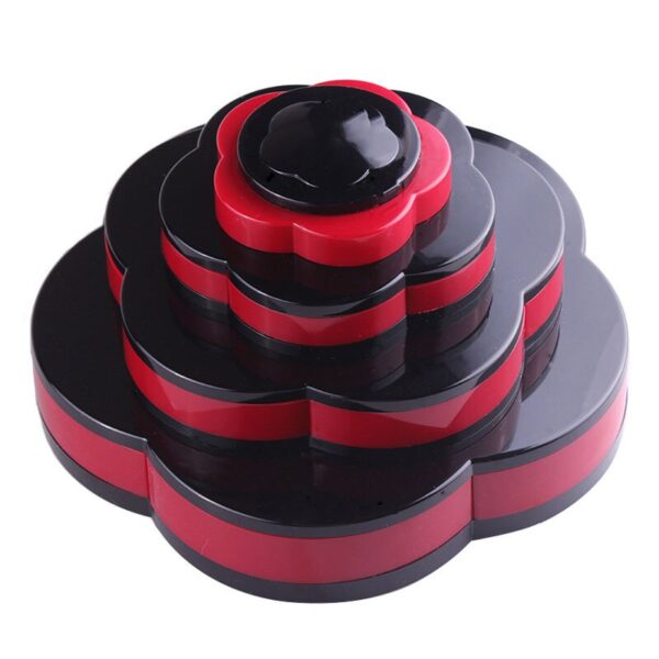 2018 New Flower Eye Shadow Plate Big Size Plum Blossom Rotating Eye Shadow Box Cosmetic Case Makeup Palette Makeup Tools