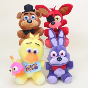 25cm Five Nights At Freddy's FNAF Plush Doll Freddy Bear Foxy Chica Bonnie stuffed Plush Toys Kid Children Dolls Kids toy