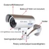 Cdycam Fake Dummy Camera Bullet Waterproof Outdoor Indoor Security CCTV Surveillance Camera With Flashing Red LED Free Shipping