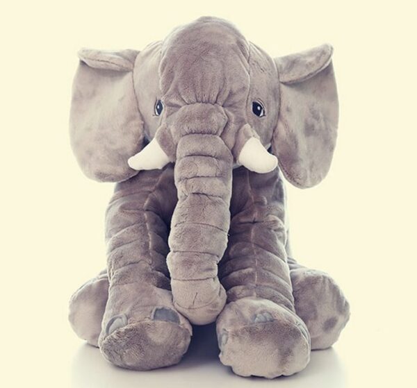 [Funny] 60CM Giant Elephant Plush Toy soft Skin Infant Stuffed Animal Doll Kids Sleeping pillow cover (without stuff) Baby Toy