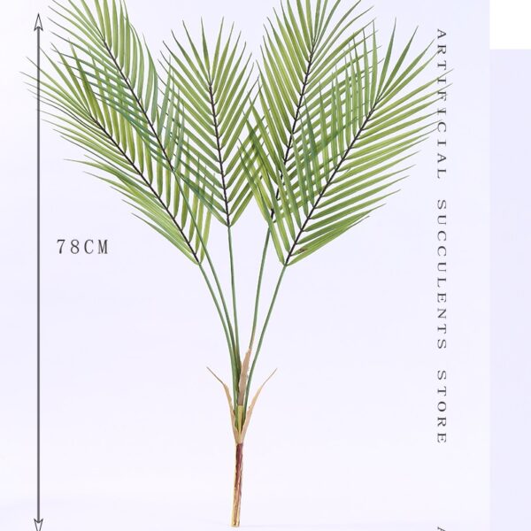 88 CM Green Artificial Palm Leaf Plastic Plants Garden Home Decorations Scutellaria Tropical Tree Fake Plants