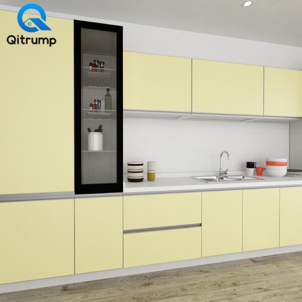 Solid Color Vinyl Self Adhesive Waterproof Wallpaper Bathroom Kitchen Countertops Contact Paper Home Improvement Wall Stickers