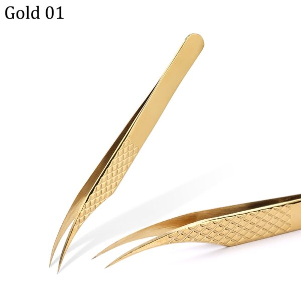 Eyelash Tweezers Excellent Closure Stainless Steel Lash Accessories Tweezers For 3D Volume Lash Extension Supplies Makeup Tools