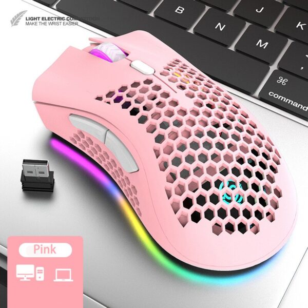 Wireless Mouse Bluetooth Gamer Gaming Mouse RGB Light LED Rechargeable Mouse Wireless For Laptop PC Gaming Office Mouse