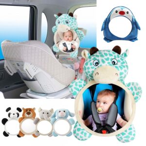 New Cute Baby Rear Facing Mirrors Adjustable Car Baby Mirror Safety Car Back Seat View Mirror for Kids Child Toddler