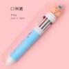 10Pcs Ten-Color Ballpoint Pen Kawaii Stationery Novelty Cute Pen Student Writing Gel Pen Learning Office Supplies