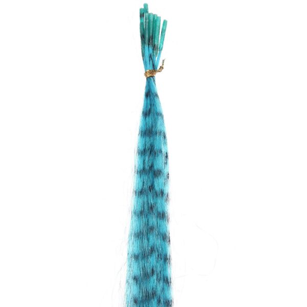 55pcs Multicolor Synthetic Hair Feathers For Hair Extensions DIY Micro Beads Hairpiece Kit Women Feathers Hair Extensions Tools