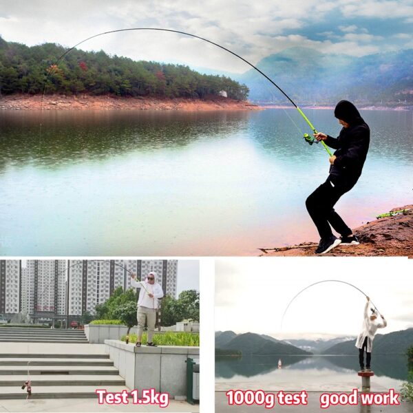 JOSBY Carbon Fiber Rock Fishing Rod Telescopic feeder pole Spinning Carp Portable travel ultralight 3.6M 4.5M 5.4M 6.3M 2020 NEW