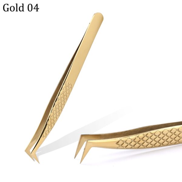 Eyelash Tweezers Excellent Closure Stainless Steel Lash Accessories Tweezers For 3D Volume Lash Extension Supplies Makeup Tools