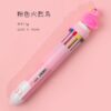 10Pcs Ten-Color Ballpoint Pen Kawaii Stationery Novelty Cute Pen Student Writing Gel Pen Learning Office Supplies