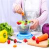 Creative Salad Fruits and Vegetables Cutting Bowls Fruit Salad Cuts and Shreds Artifact Vegetables and Fruits Cut Kitchen Gadget