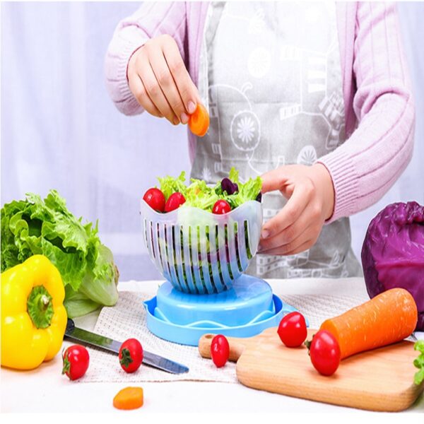 Creative Salad Fruits and Vegetables Cutting Bowls Fruit Salad Cuts and Shreds Artifact Vegetables and Fruits Cut Kitchen Gadget