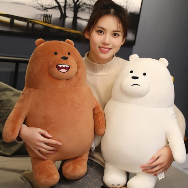 stand Bare Bear Plush Toys Children Stuffed Animals Cartoon figure Plush Doll Pillow Soft Cute Plush Stuff Birthday Gift Kids