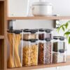 Multi-purpose Food Storage Box Cold Room Cabinet Living Room Storage Tank Multigrain Storage Tank Transparent Sealed Cans