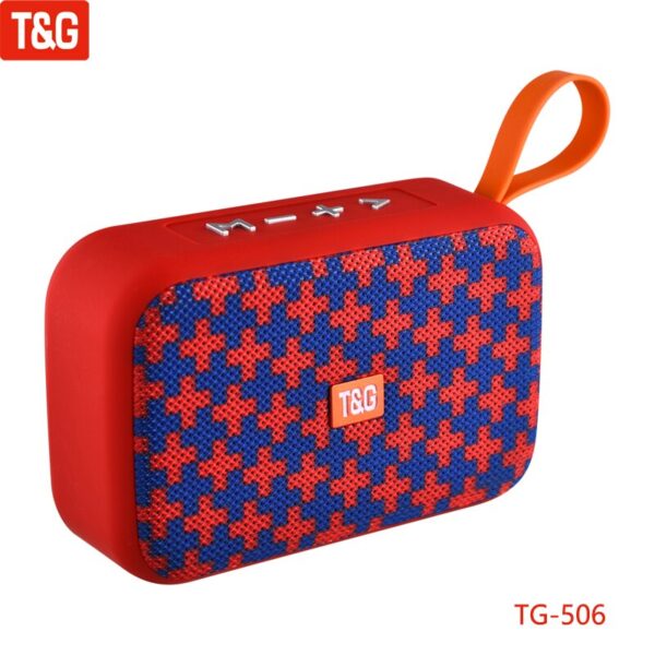 T&G TG506 Mini Bluetooth Speaker Wireless Portable Handhold Loudspeaker Fabric Stereo Small Subwoofer Support TF Card FM Radio