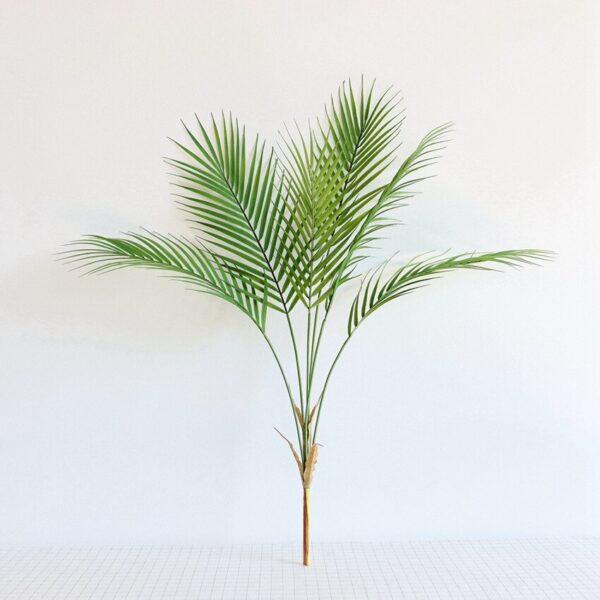 60-88 CM Real Touch Artificial Tree Palm Leaf Plastic Feel Plants Garden Home Decorations Scutellaria Tropical Fake Plants